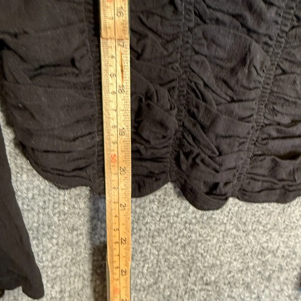 Free People Sweet Mornings Top XS Black Corset Fairy‎ Grunge Romantic Whimsigoth